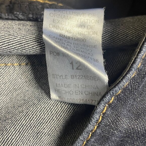 Democracy "Ab" Solution Itty Bitty Bootcut Jeans Sz 12 Stretch - Picture 7 of 8